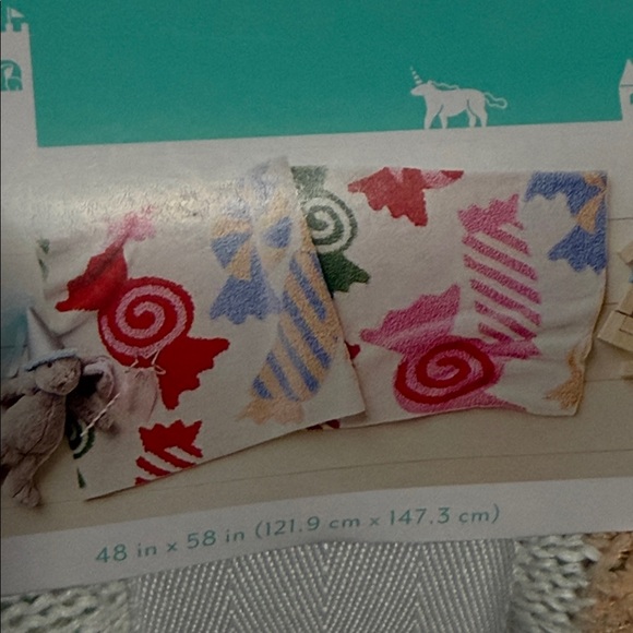 Pillowfort Candy Knit And Chenille Throw Blanket - Picture 2 of 7